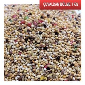 Fizzy 1 kg Çuvaldan Bölme Karışık Muhabbet Kuş Yemi