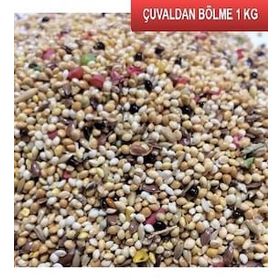Fizzy 1 kg Çuvaldan Bölme Karışık Muhabbet Kuş Yemi