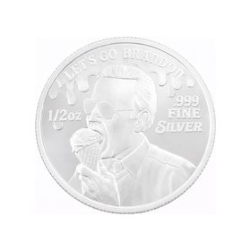 FJB Lets Go Brandon Gümüş Sikke Coin