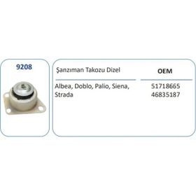 FKK 9208 Sol Şanzıman Takozu