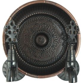 FKN Osmanlı Kahverengi Bakır Eskitme İkili Hamam Taslı Musluk
