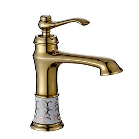 FKN Victoria Mix Kısa Altın Lavabo Bataryası