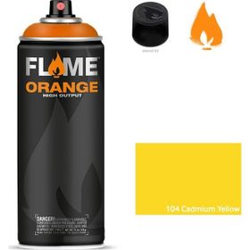Flame 5718975 N:104 Cadmium Yellow Orange 400 ml Sprey Boya