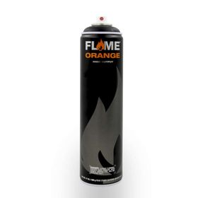 Flame 901 Orange 600 ml Thick Black Sprey Boya
