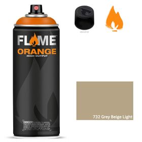 Flame Orange 732 Grey Beige Light 400 ml Sprey Boya