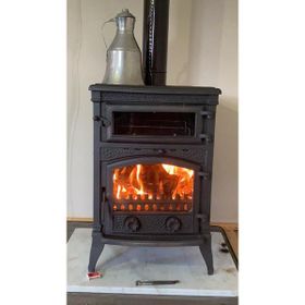 Flamestove FS-011 Sirius Maxi 3 Camlı Kuzineli Döküm Soba