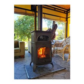 Flamestove FS-023 Modena Oven Tek Camlı Kuzineli Döküm Soba