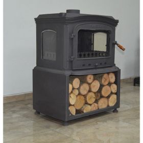Flamestove FS-032ST Altara Lüx 3 Camlı Odunluklu Döküm Soba