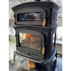 Flamestove FS-034 Altara Lüx Premium 3 Camlı Kuzineli Pik Döküm Soba