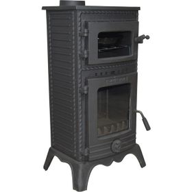 Flamestove FS-054 Majör Lüx 3 Camlı Kuzineli Döküm Soba
