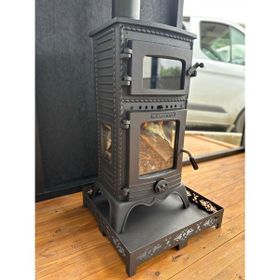 Flamestove FS-054 Majör Lüx 3 Camlı Kuzineli Döküm Soba
