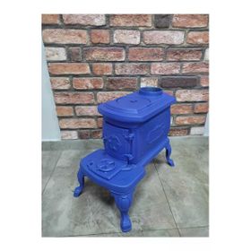 Flamestove FS-059 Mavi Nostalji Camsız Mini Döküm Soba