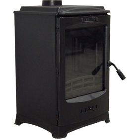 Flamestove FS-201 Lodi Füme Tek Camlı Döküm Soba