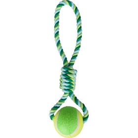 Flamingo 10 cm İp Tenis Toplu Köpek Oyuncağı