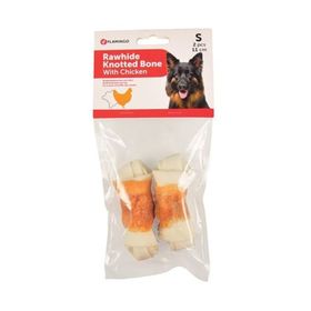 Flamingo 11 cm 2'li S Tavuklu Düğümlü Köpek Ödül Kemiği