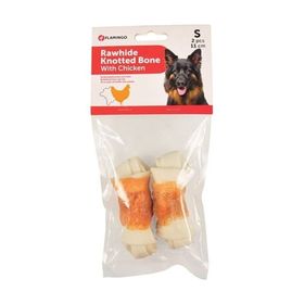 Flamingo 11 cm 2'li S Tavuklu Düğümlü Köpek Ödül Kemiği