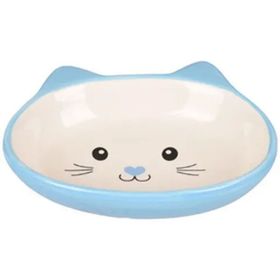 Flamingo 170 ml 14 cm Isa Seramik Mavi Köpek Mama Kabı