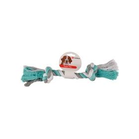 Flamingo 22 cm Yeşil/Beyaz/Gri Çift Düğümlü Diş İpi Köpek Oyuncağı