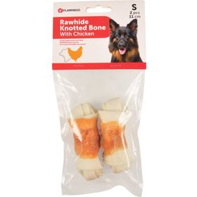Flamingo 241-516886 2'li 11 cm Düğümlü Tavuk Kemik Köpek Ödülü