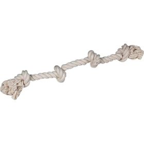 Flamingo 4 Düğümlü 60 cm Bej Köpek Diş İpi