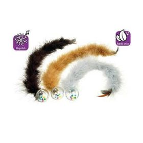 Flamingo 45 cm Kuyruklu Çıngıraklı Top Kedi Oyuncak