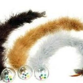 Flamingo 45 cm Kuyruklu Çıngıraklı Top Kedi Oyuncak