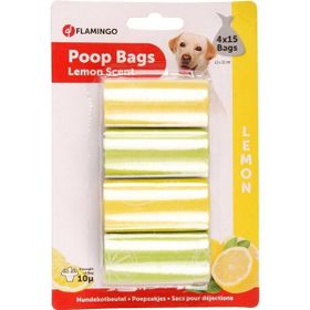 Flamingo 4x15 Adet Limon Köpek Tuvalet Poşeti