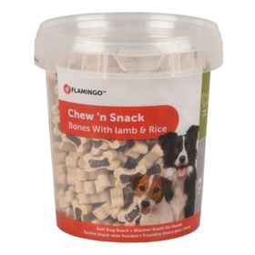 Flamingo 500 gr Chewn Snack Bones Kuzu Ve Pirinçli Köpek Ödül Maması