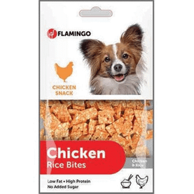 Flamingo 512360 Chicken Rice Bites Tavuk Etli 85 gr Köpek Ödülü