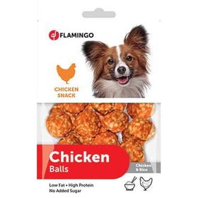 Flamingo 75 gr Tavuklu ve Pirinçli Top Köpek Ödül Maması