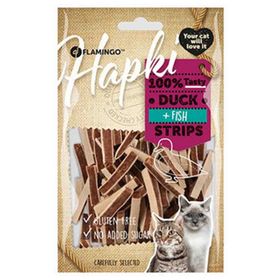 Flamingo 85 gr Hapki Strips Ördekli ve Balıklı Kedi Ödül Maması