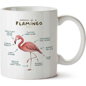Flamingo Anatomisi Flamingo Anatomy Baskılı Kupa