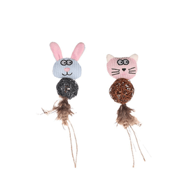 Flamingo Chayenne ve Bear Peluş Kedi Oyuncağı
