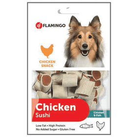 Flamingo Chicken Snack Sushi Tavuk Etli Balıklı 85 gr Köpek Ödülü