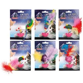 Flamingo Hacı Yatmaz Tüylü Kedi Oyuncağı