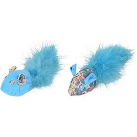 Flamingo Mavi 3.5 cm Marly Fare Kedi Oyuncağı