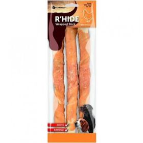 Flamingo Rhide Tavuk Sargılı 25 cm 240 gr 3'lü Köpek Kemiği
