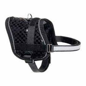 Flamingo Siyah 31-40 cm Eeny Mini Köpek Göğüs Tasması