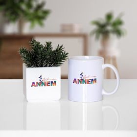 Flamingo Tasarım FPM1010 Anneler Gününe Özel Canım Annem Kupa Bardak