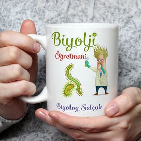 Flamingo Tasarım FPM1047 Biyoloji Öğretmenine Kupa Bardak