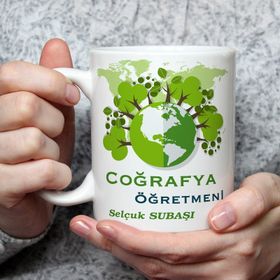 Flamingo Tasarım FPM1052 Coğrafya Öğretmenine Kupa Bardak