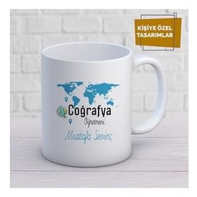 Flamingo Tasarım FPM1052 Coğrafya Öğretmenine Kupa Bardak