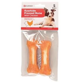 Flamingo Tavuk Kaplı Kemik 2x10 cm Köpek Ödülü