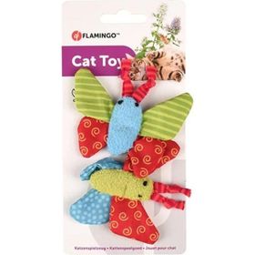 Flamingo Yowly Peluş Kelebek 9 cm 2'li Karışık Desenli Kedi Oyuncağı