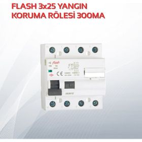 Flash 3x25 300ma Yangın Koruma Rölesi