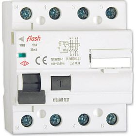 Flash 4x63 30ma Mekanik Kaçak Akım Koruma Rölesi