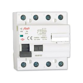 Flash 4x63 30ma Mekanik Kaçak Akım Koruma Rölesi