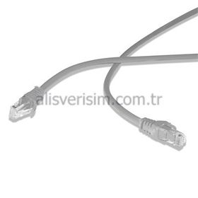 Flaxes FNK-601G Gri Cat6 1 mt Patch Kablo