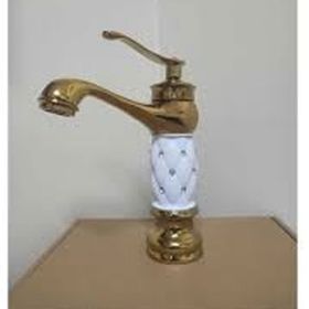 Fleko Gold Beyaz Lavabo Bataryası