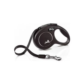 Flexi 3 m Small Siyah New Classic Otomatik Şerit Gezdirme Kayışı